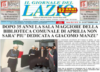 IL GIORNALE DEL LAZIO uscita 10 Settembre 2026