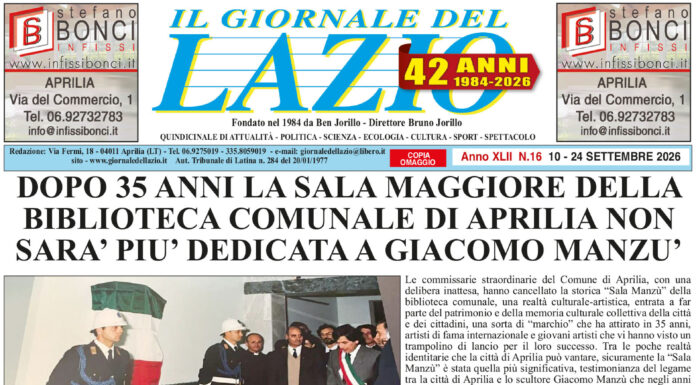 IL GIORNALE DEL LAZIO uscita 10 Settembre 2026