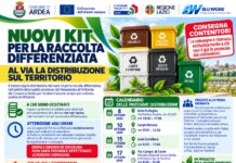 NUOVI KIT PER LA RACCOLTA DIFFERENZIATA: AL VIA LA DISTRIBUZIONE SUL TERRITORIO