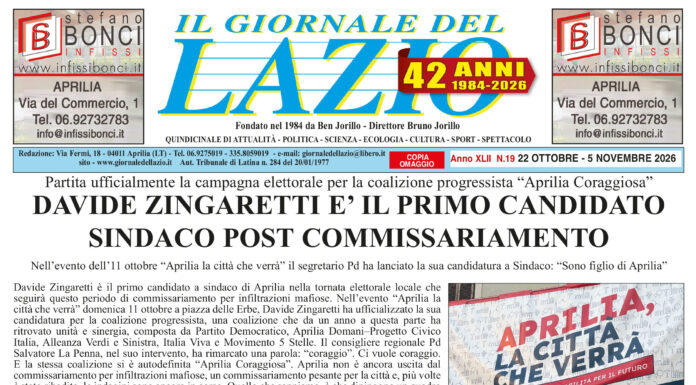IL GIORNALE DEL LAZIO Uscita 22 Ottobre 2026
